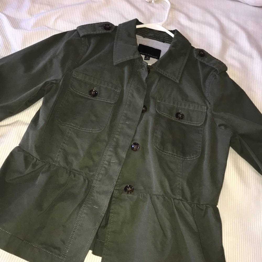 NWOT Banana Republic peplum jacket